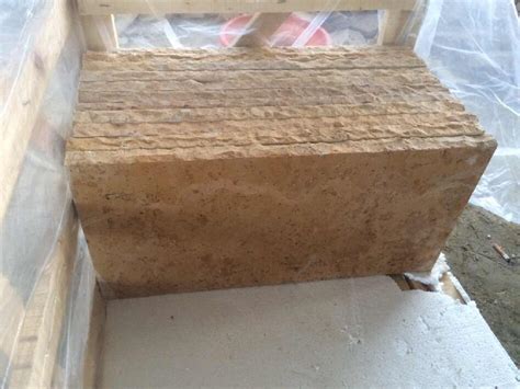 Split Yellow Limestone Wall Caps - Yellow limestone Natural Stone Supplier