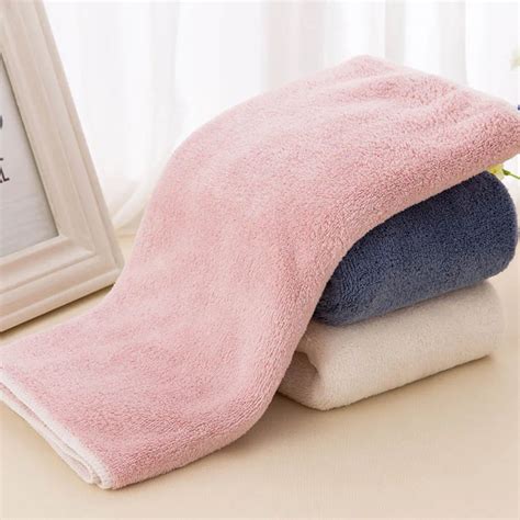 Super Soft Microfiber Towel Set Face Towel Shower Bath Towels Hand Towel Plain For Adults Kids 3 ...