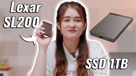 Ổ cứng di động Lexar SL200 SSD 1TB | Minh Tuấn Mobile - YouTube