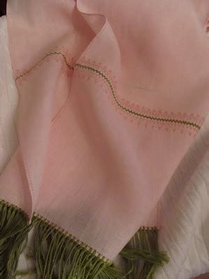 Baroque Embellishments: Spring Scarf Completed Using Insertion Seams