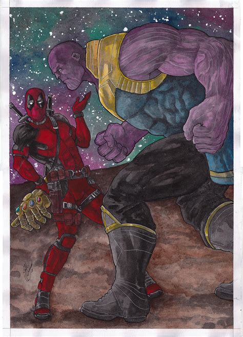 Deadpool Vs Thanos by Ceduardocunha on DeviantArt