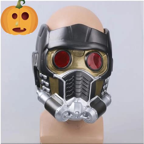 Top Grade Cos Guardians of the Galaxy Helmet Cosplay Peter Quill Helmet PVC Star Lord Helmet ...