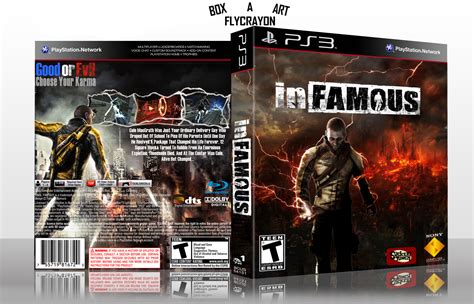 InFamous PlayStation 3 Box Art Cover by FLYCRAYON