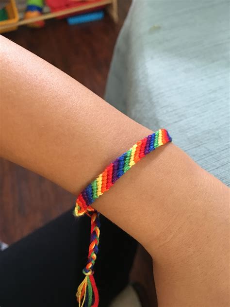 Rainbow Friendship bracelet