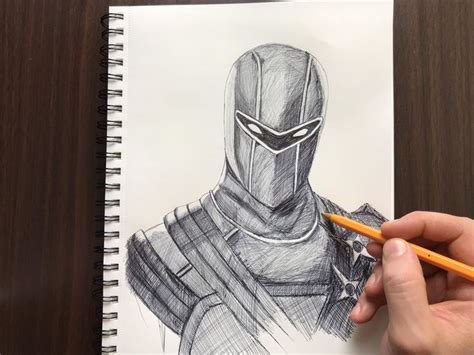 Fortnite | Hybrid skin Drawing With a ballpoint Pen DoodlesbySheldon ...