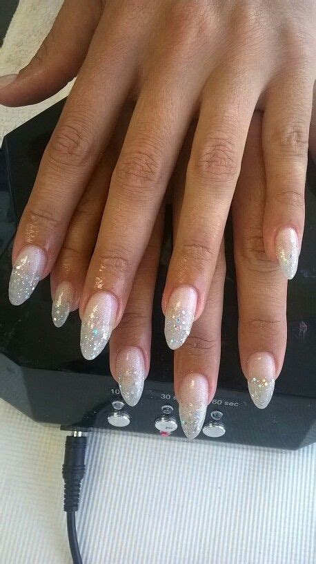 Blush pink almond nails everything is better with glitter by Ana's Dream Nails | Blush pink ...