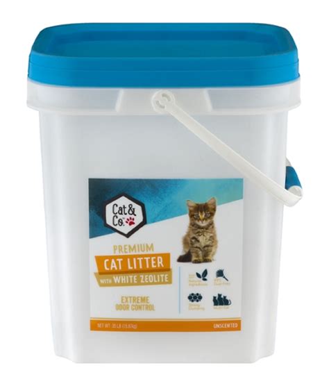 Cat & Co. Premium Cat Litter With White Zeolite Unscented, 35 lbs