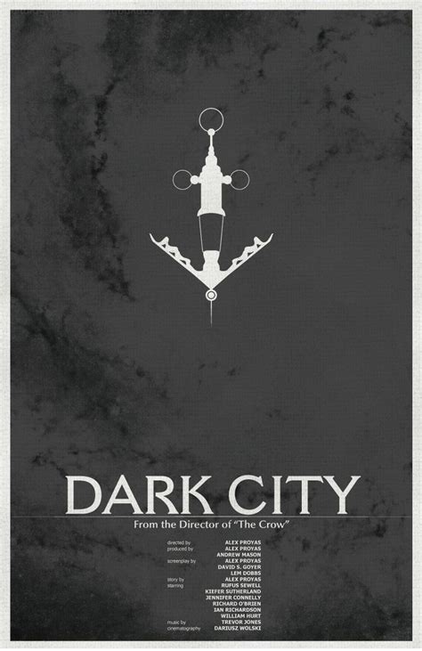 Film poster | Dark city, Cult movie posters, Movie posters vintage