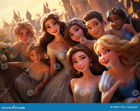 A Group of Princesses Smiling Stock Image - Image of education, girl: 290917193