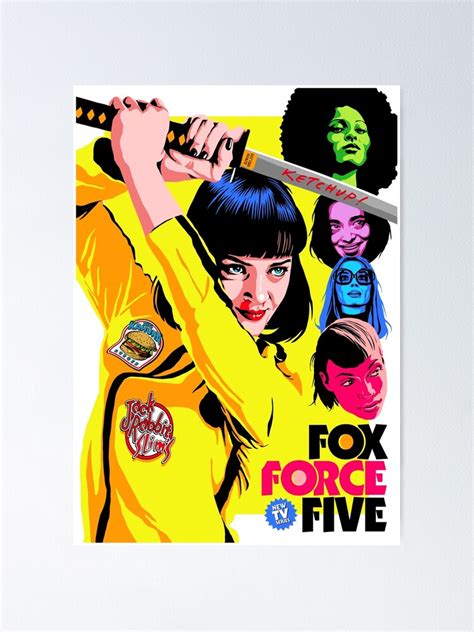 "Fox Force Five" Poster for Sale by butcherbilly | Redbubble