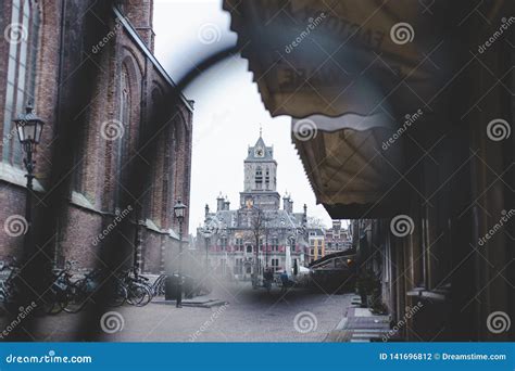 City Hall of Delft at the Market Square Editorial Photography - Image of church, houses: 141696812