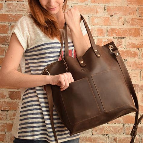 Large leather crossbody bags for women/Crossbody leather tote » Petagadget