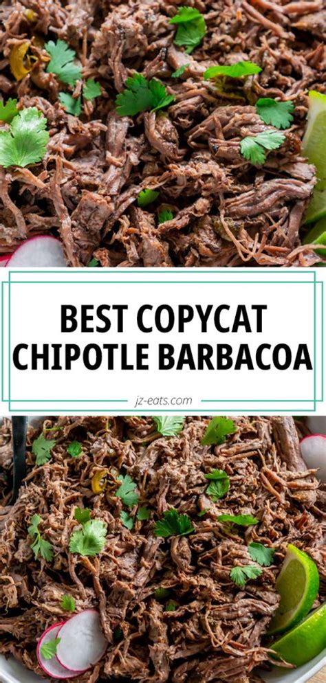 Copycat Chipotle Barbacoa Recipe - JZ Eats