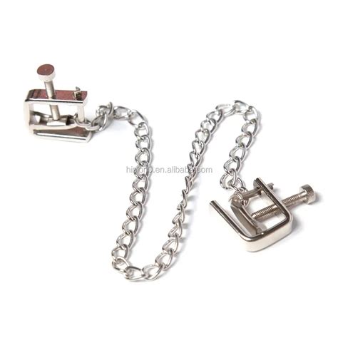 Adjustable Use Screw To Adjust Ttightness Women Men Stainless Steel Nipple Clamps Breast Clamps ...