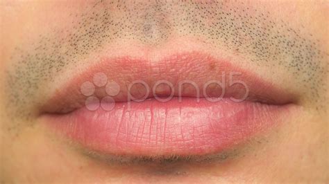 Male Mouth Lips Closeup Macro Body Part 4K Uhd Stock Video 37857595 ...