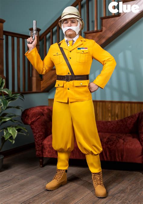 Adult Colonel Mustard Clue Costume