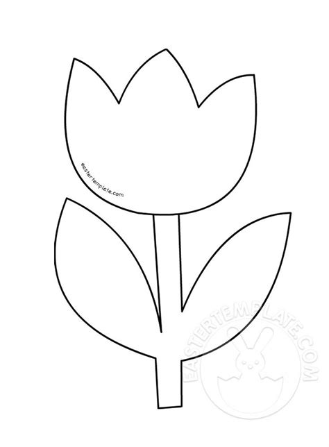 Tulip Template Printable – Printabletemplates | Basteln, Schablonen, Tulpen