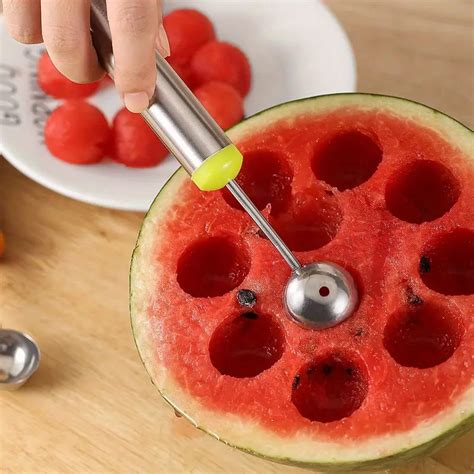 Stainless Steel Watermelon Scoop Fruit Cutter Ice Cream - Temu