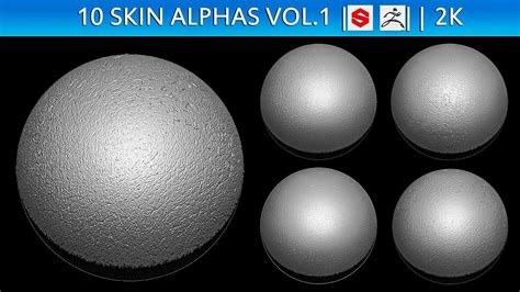 ZBrush Skin Alphas 3D model | CGTrader