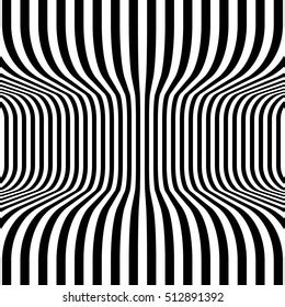 Black White Stripes 3d Stock Vector (Royalty Free) 512891392 | Shutterstock