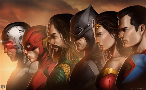 justice league, superman, wonder woman, batman, cyborg, flash, aquaman, hd, artwork, artist ...