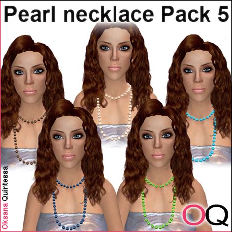 Second Life Marketplace - Pearl necklace (5 color) for L$11!