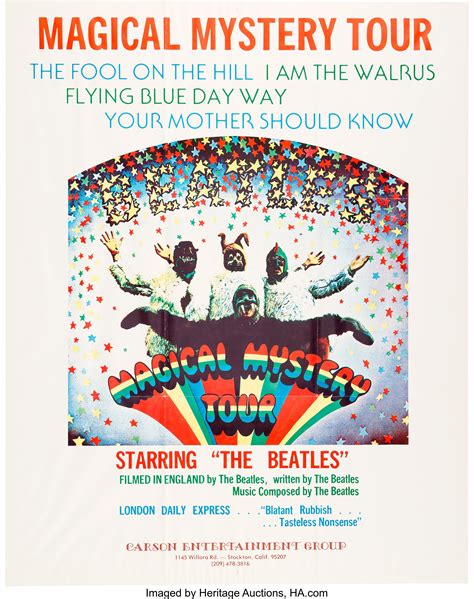 Beatles Magical Mystery Tour Movie Poster (New Line, Mid-1970s).... | Lot #89185 | Heritage Auctions