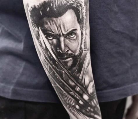 Wolverine Tattoo Claws on Chest, Leg, Hand and Ribs - Visual Arts Ideas