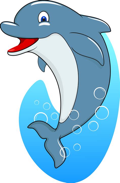 Illustration Of Cute Dolphin Cartoon En 2020 Animales De Dibujos ...