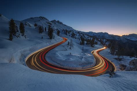 Download Road Landscape Snow Winter Photography Time-lapse Time Lapse ...