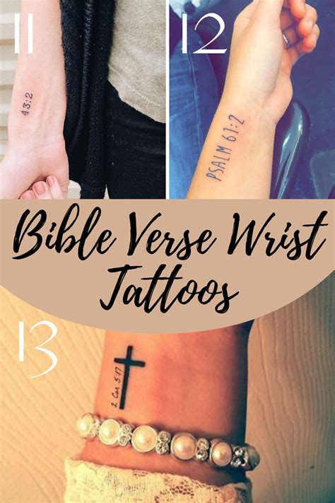 Inspirational Bible Verse Tattoos + Ideas - TattooGlee | Verse tattoos, Inspirational wrist ...