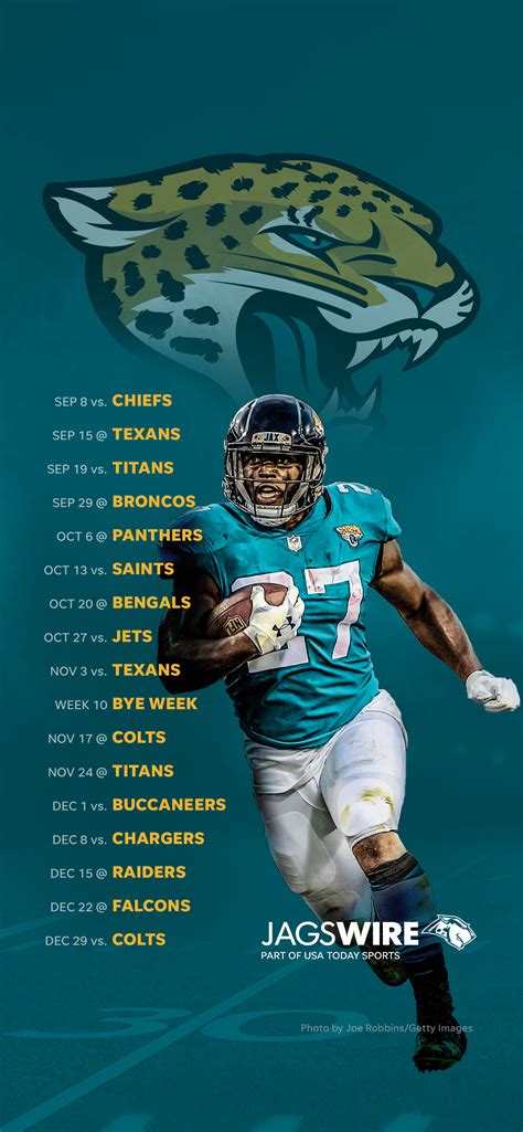 2019 Jacksonville Jaguars schedule: Downloadable wallpaper