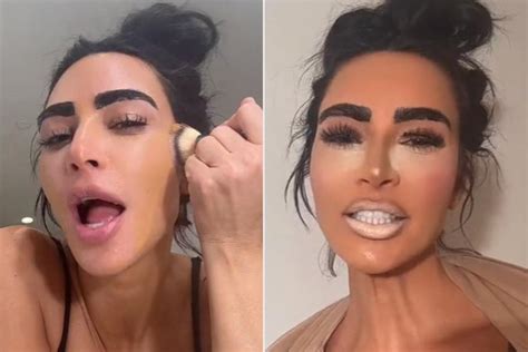 Kim Kardashian Gives Herself Hilarious 'British Chav' Extreme Makeover on TikTok