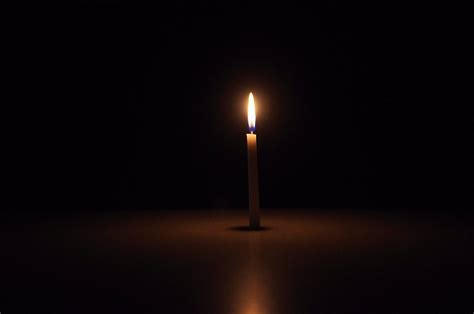 Single Candle In Dark Background Free Stock Photo - Public Domain Pictures