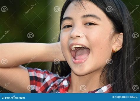 Beautiful Preteen Laughing stock photo. Image of laughing - 133658420