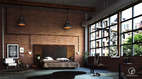 Loft Bedroom on Behance