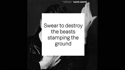 David Bowie - If You Can See Me (Lyrics) - YouTube