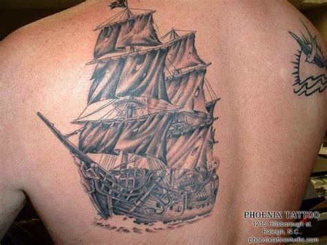 Black Pearl Pirate Ship Tattoo Designs - Best Tattoo Ideas