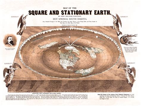 Buy Flat Earth - of the Square and Stationary Earth -Orlando Ferguson- 24" x 18" Online at ...