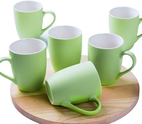 Amazon.com: waitfu Coffee Mugs Set, 12 Oz Coffee Mugs Set of 6 with Handles, Large Coffee Mug ...