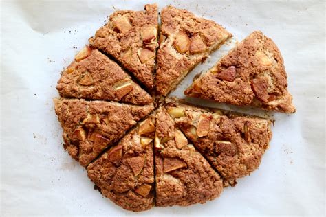 Healthy Apple Cinnamon Scones (vegan, oil-free) - Nuts About Greens