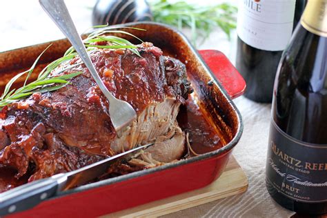 Slowly Braised Lamb Leg in Red Wine Wide - Ang Sarap