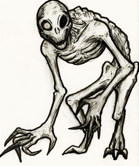 Grister/The Rake (RPG enemy) by Tsnophaljakarax on DeviantArt | Scary art, Creepy drawings ...