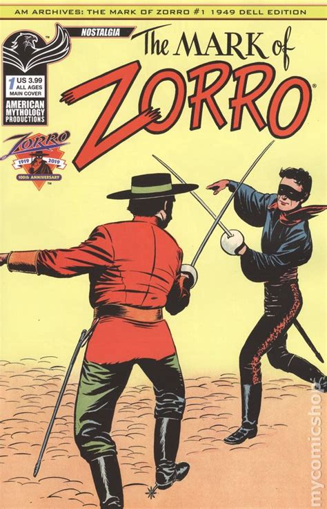 AM Archives Mark of Zorro 1949 (2019 American Mythology) comic books