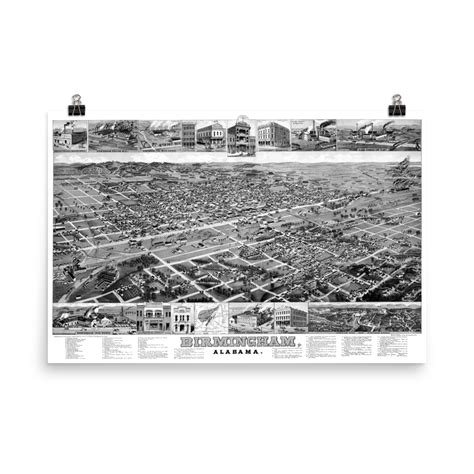 Birmingham, AL 1885 Restored Map – KNOWOL