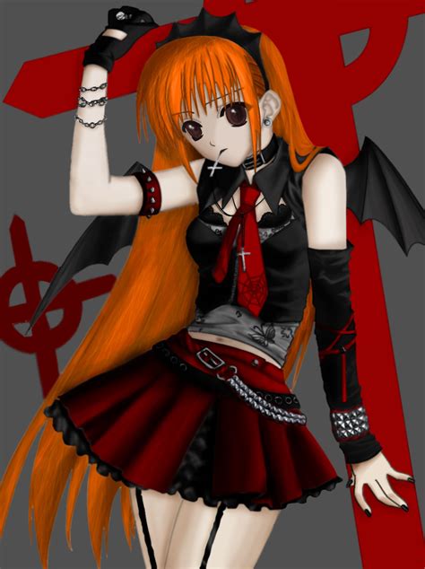 gothic anime girl by AtomicB on DeviantArt