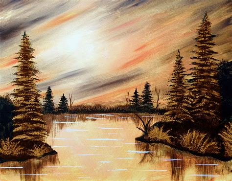 Lake Art Fantasy Landscape Lake Painting - vrogue.co