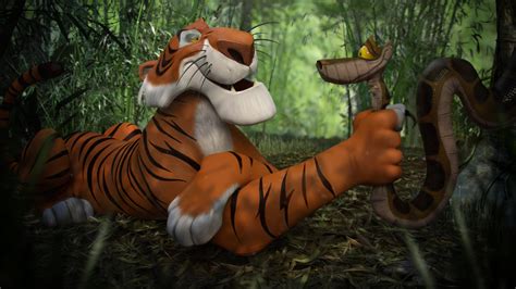 ArtStation - A Tiger and A Snake "Jungle Book", Leo Oliveto