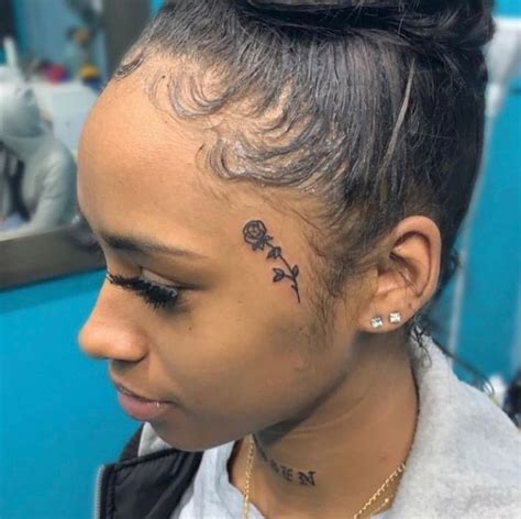 Pinterest | @ SheSoBoujiee 🥵💕 | Face tattoos, Hairline tattoos, Face ...