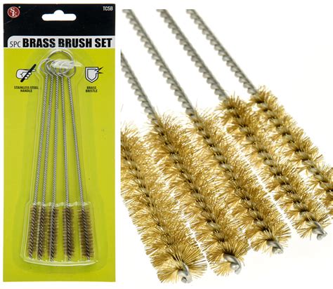 5pc Brass Bristle Gun Cleaning Brush Set